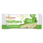 Organic Teething Wafers - Pea & Spinach (12 packs) - Happy Baby - BabyOnline HK