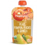 Organic Pears, Pumpkin, Peaches & Granola 113g - Happy Baby - BabyOnline HK