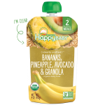 Organic Bananas, Pineapple, Avocado & Granola 113g - Happy Baby - BabyOnline HK