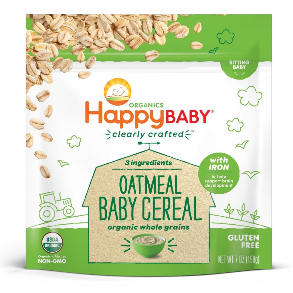 Happy Baby Organic Baby Cereal Oatmeal 198g