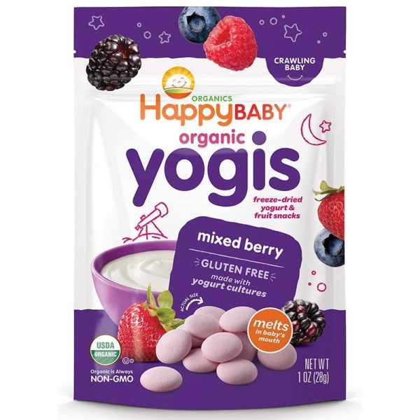 有機 Yogis 即溶果味乳酪 (雜莓) - Happy Baby - BabyOnline HK