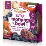 Organic Super Morning Bowl - Oatmeal + Quinoa (Apples & Blueberries) 128g - Happy Baby - BabyOnline HK