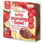 Organic Super Morning Bowl - Oatmeal + Quinoa (Banana & Strawberries) 128g - Happy Baby - BabyOnline HK