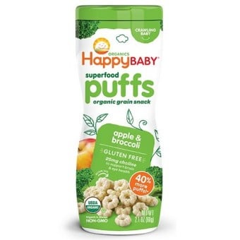Organic Superfood Gluten-Free Puffs - (Apple & Broccoli) 60g