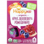 Organic - Apple, Blueberry & Pomegranate 90g [Pack of 4] - Happy Baby - BabyOnline HK