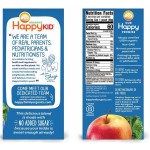 Happy Kid - Organic Apple, Kale & Blueberry 90g [Pack of 4] - Happy Baby - BabyOnline HK