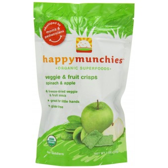 Organic Veggie & Fruit Crisps - Spinach & Apple 28g