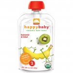 有機嬰兒食品 - 第二階段 (香蕉、奇異果) 99g - Happy Baby - BabyOnline HK