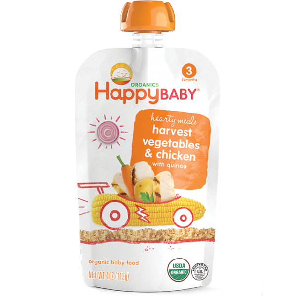 Hearty Meals - Harvest Vegetable & Chicken with Quinoa 113g - Happy Baby - BabyOnline HK
