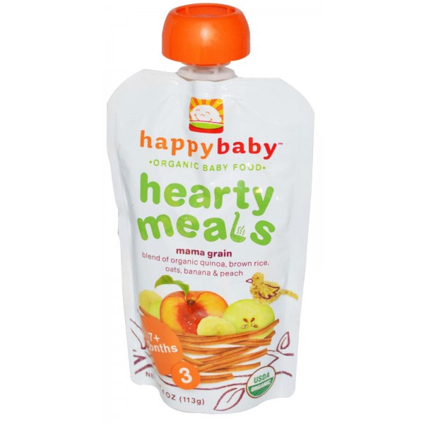 有機嬰兒食品 - 階段三 (黑豆、香蕉、藜麥) 113g - Happy Baby - BabyOnline HK