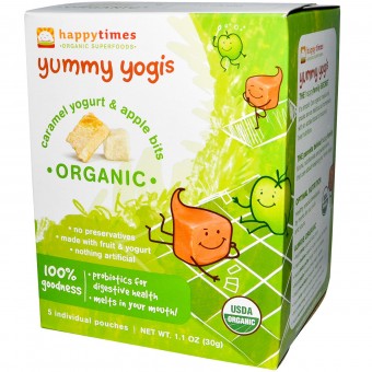 Happy Yogis™ - Organic Caramel Yogurt & Apple Bits (5 packs)