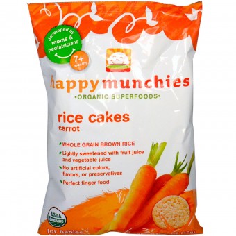 Happy Munchies - Rice Cakes (Carrot) 40g