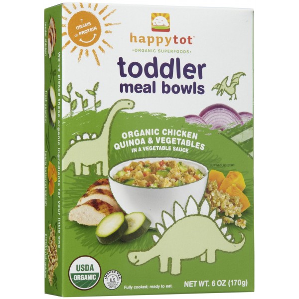 Happy Tot - Toddler Meal Bowls (Chicken Vegetables & Quinoa) 170g - Happy Baby - BabyOnline HK