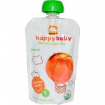 有機嬰兒食品 - 第一階段 (水蜜桃) 99g - Happy Baby - BabyOnline HK