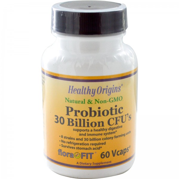 Probiotic - 30 Billion CFU's (60 Vcaps) - Healthy Origins - BabyOnline HK