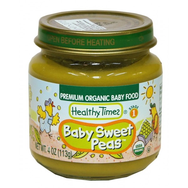 Organic Baby Sweet Peas 113g - Healthy Times - BabyOnline HK