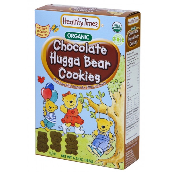 Organic Hugga Bear Cookies (Chocolate) 182g - Healthy Times - BabyOnline HK