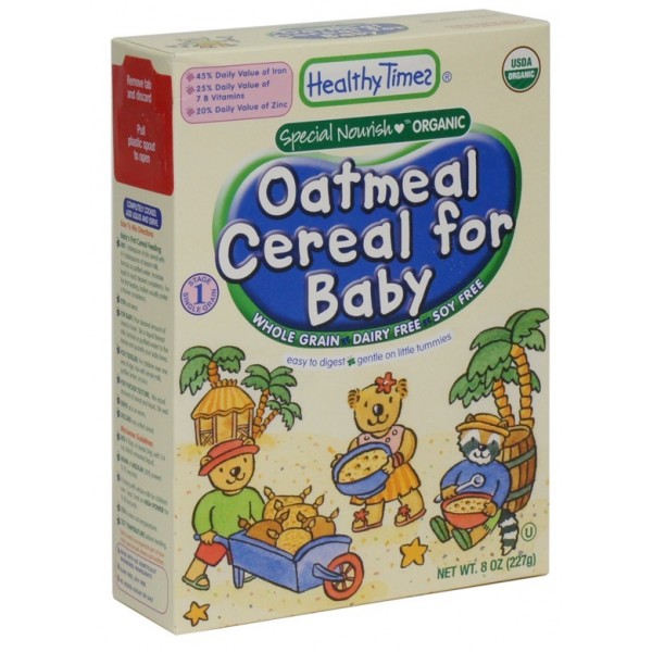 Organic Oatmeal Cereal for Baby 227g - Healthy Times - BabyOnline HK