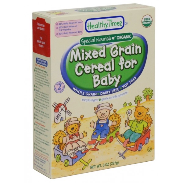 Organic Whole Grain Mixed Grain Cereal 227g - Healthy Times - BabyOnline HK