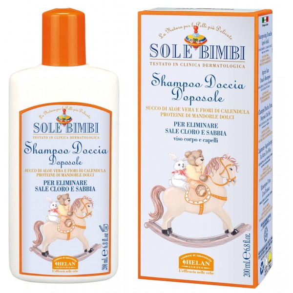 Sole Bimbi - After Sun Shampoo and Shower Gel 200ml - Helan - BabyOnline HK