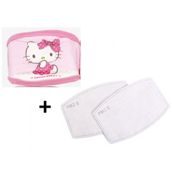 Hello Kitty 幼童口罩 + PM2.5過濾墊 (A)
