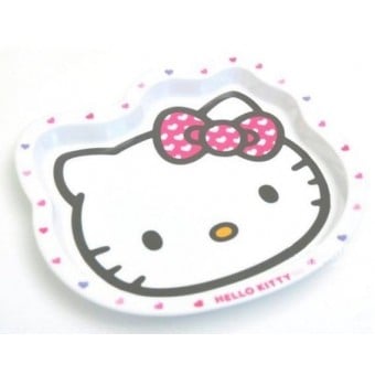 Hello Kitty - Melamine Children Shaped Plate (Small) 
