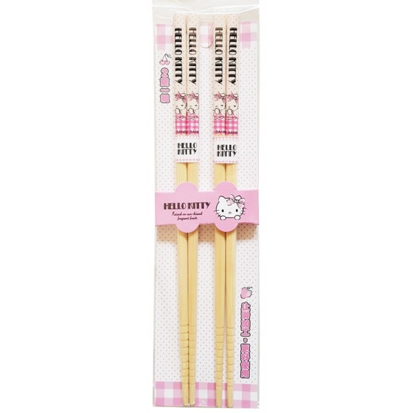 Hello Kitty - Bamboo Chopsticks 22.5cm (2 pairs) - Hello Kitty - BabyOnline HK