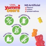 Yummi Bears - 兒童維他命C軟糖 - 士多啤梨、橙、菠蘿味 (132隻小熊) - Hero Nutritional - BabyOnline HK