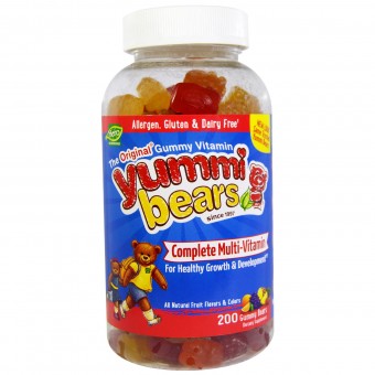 Yummi Bears - 兒童維他命礦物質軟糖 (200隻小熊)