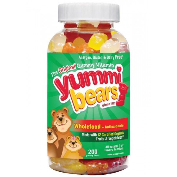 Yummi Bears - Wholefood + Antioxidants - 200 Gummy Bears - Hero Nutritional - BabyOnline HK