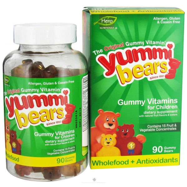 Yummi Bears - 兒童全食物抗氧化軟糖 (90隻小熊) - Hero Nutritional - BabyOnline HK