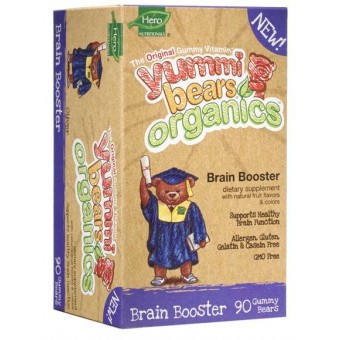 Yummi Bears Organics - Brain Booster for Children (90 gummy bears)
