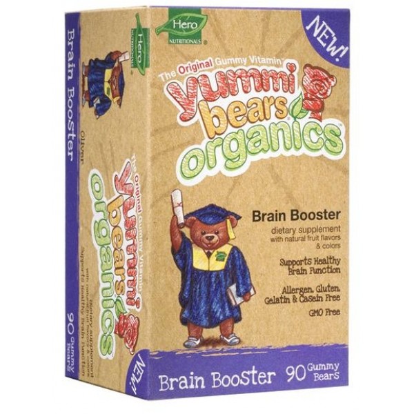 Yummi Bears Organics - Brain Booster for Children (90 gummy bears) - Hero Nutritional - BabyOnline HK
