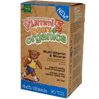 Yummi Bears Organics - 小童多種維他命&礦物質 (90 隻小熊)