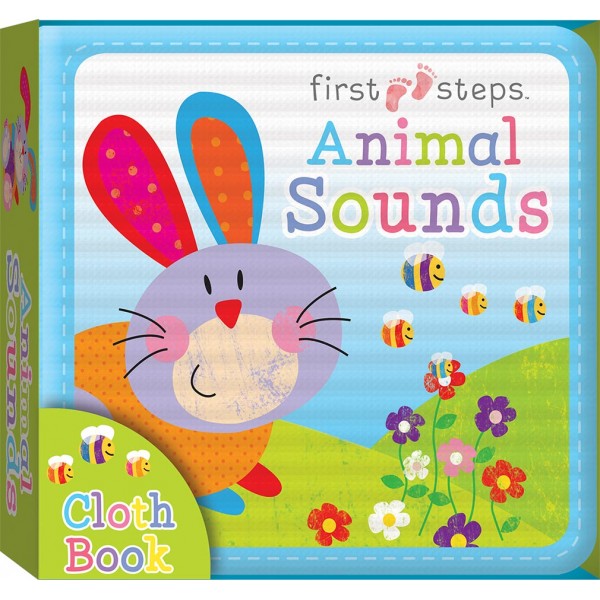 First Step Cloth Book - Animal Sounds - Hinkler - BabyOnline HK