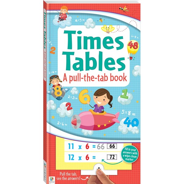 Times Tables - A Pull-the-Tab Book - Hinkler - BabyOnline HK