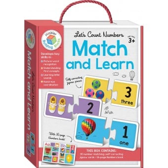 Let's Count Numbers Building Blocks Match and Learn Cards