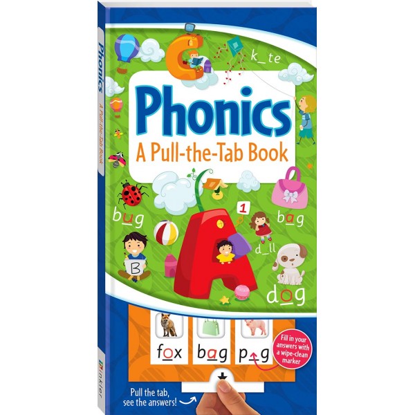 Pull-the-Tab Board Book: Phonics - Hinkler - BabyOnline HK