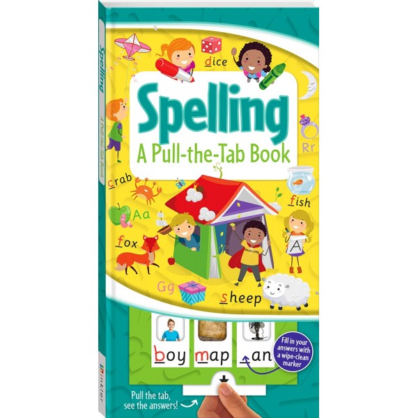 Pull-the-Tab Board Book: Spelling - Hinkler - BabyOnline HK
