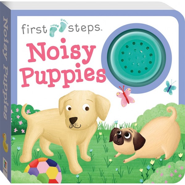 First Steps Board Book - Noisy Puppies - Hinkler - BabyOnline HK