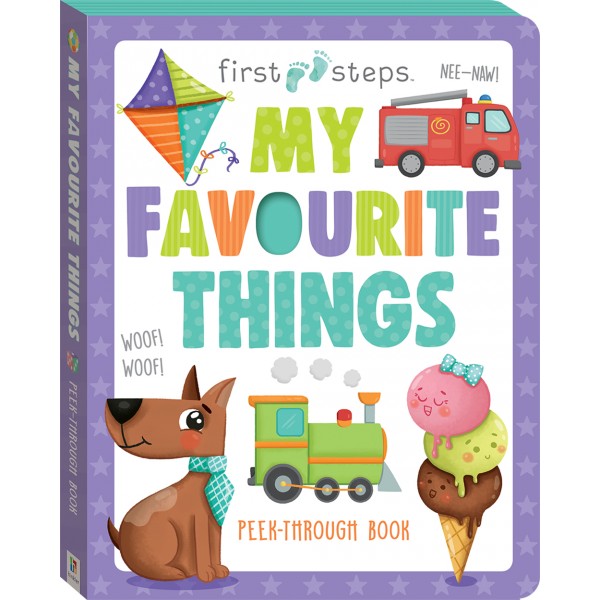First Steps - My Favourite Things Board Book - Hinkler - BabyOnline HK