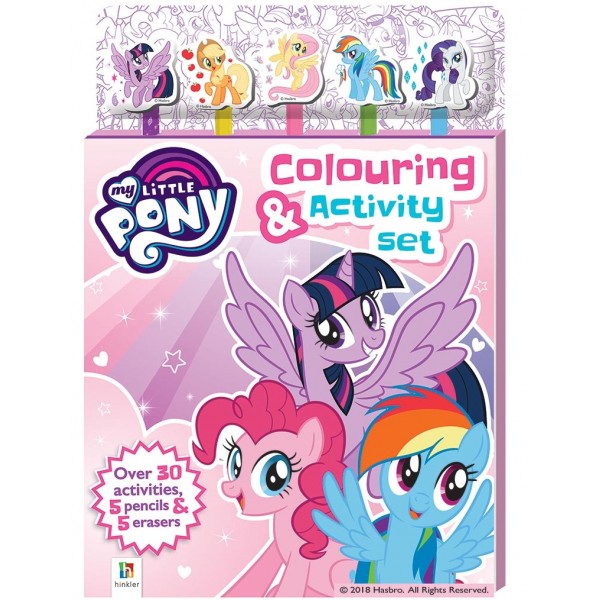 My Little Pony 5-Pencil and Eraser Set - Colouring & Activity Set - Hinkler - BabyOnline HK