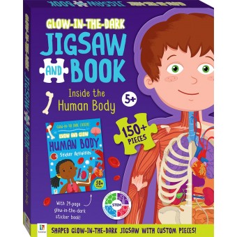 Glow-in-the-dark Jigsaw and Book: Inside the Human Body