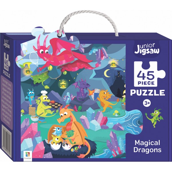 Junior Jigsaw Puzzle Series 3: Magical Dragons (45 pcs) - Hinkler - BabyOnline HK