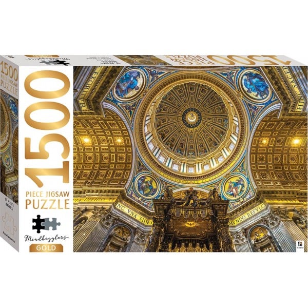 Mindbloggers Gold Jigsaw Puzzle: St. Peter's Basilica (1500 pcs) - Hinkler - BabyOnline HK