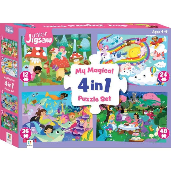 Junior Jigsaw Puzzle: My Magical 4 in 1 Puzzle Set - Hinkler - BabyOnline HK