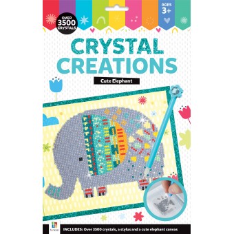 Crystal Creations Canvas - Cute Elephant