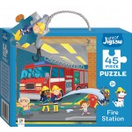Junior Jigsaw Puzzle: Fire Station (45 pcs) - Hinkler - BabyOnline HK