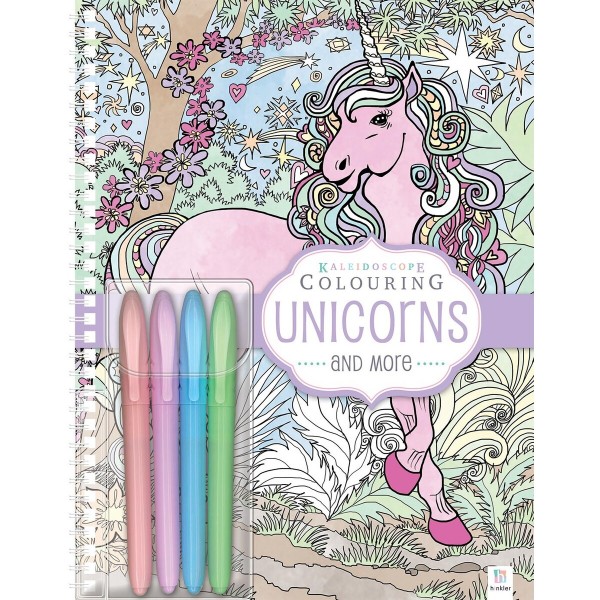 Kaleidoscope Pastel Colouring Book: Unicorns and More - Hinkler - BabyOnline HK