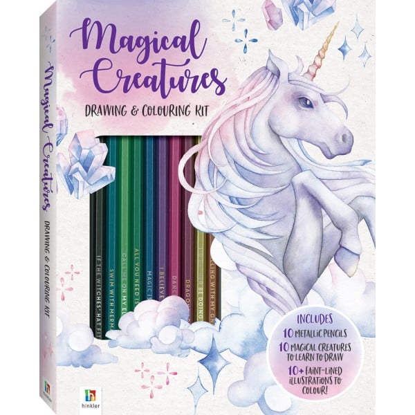 Magical Creatures Colouring and Drawing Kit - Hinkler - BabyOnline HK